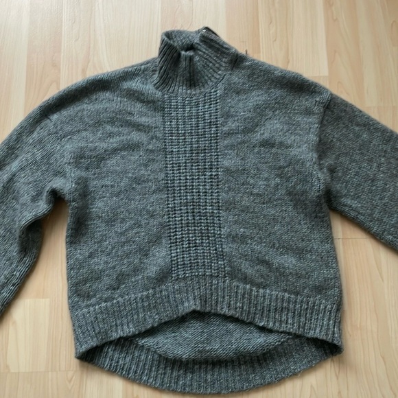 3.1 Phillip Lim alpaca wool blend zipped turtleneck oversized sweater, size XS - Picture 5 of 11